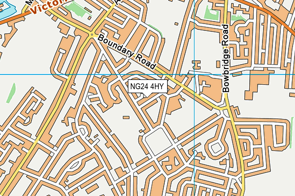 NG24 4HY map - OS VectorMap District (Ordnance Survey)