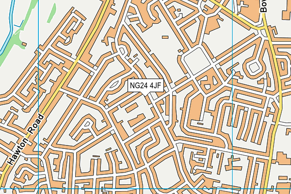 NG24 4JF map - OS VectorMap District (Ordnance Survey)