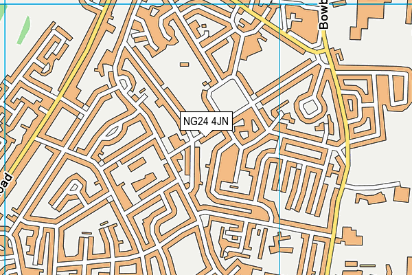 NG24 4JN map - OS VectorMap District (Ordnance Survey)