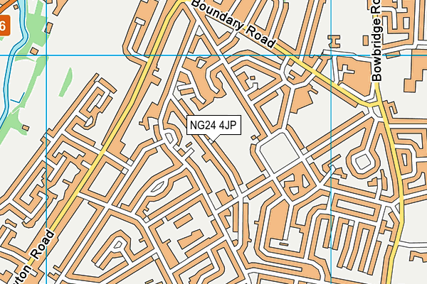 NG24 4JP map - OS VectorMap District (Ordnance Survey)
