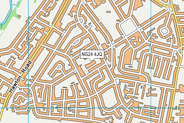 NG24 4JQ map - OS VectorMap District (Ordnance Survey)