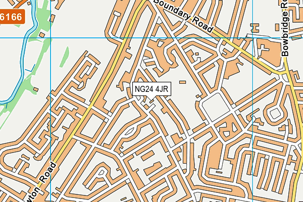 NG24 4JR map - OS VectorMap District (Ordnance Survey)