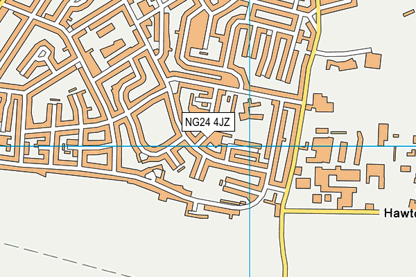 NG24 4JZ map - OS VectorMap District (Ordnance Survey)