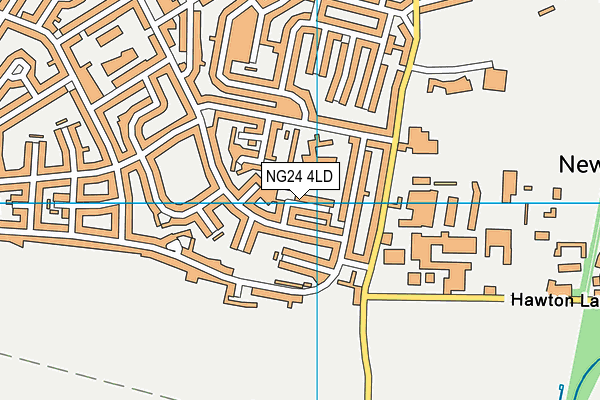 NG24 4LD map - OS VectorMap District (Ordnance Survey)