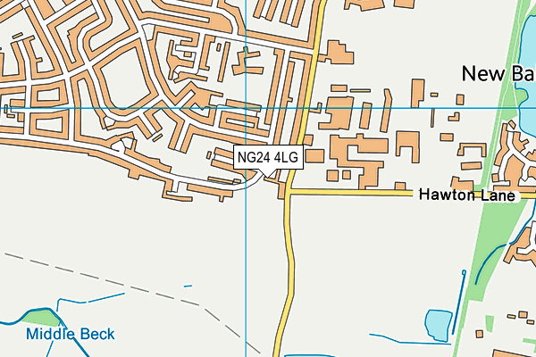 NG24 4LG map - OS VectorMap District (Ordnance Survey)
