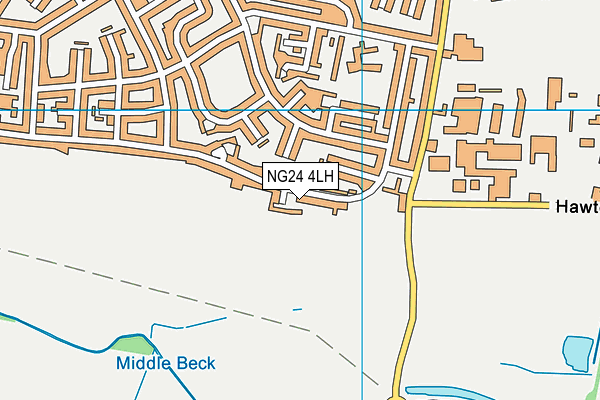 NG24 4LH map - OS VectorMap District (Ordnance Survey)