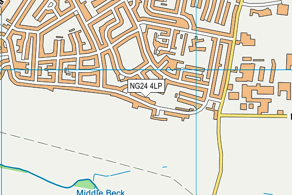NG24 4LP map - OS VectorMap District (Ordnance Survey)