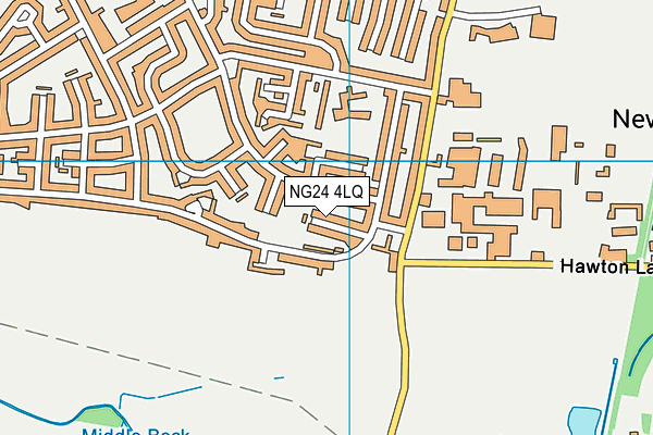 NG24 4LQ map - OS VectorMap District (Ordnance Survey)