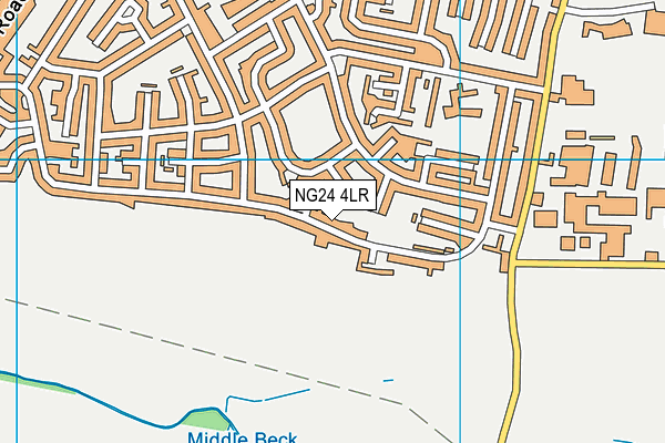 NG24 4LR map - OS VectorMap District (Ordnance Survey)