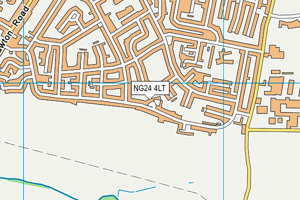 NG24 4LT map - OS VectorMap District (Ordnance Survey)