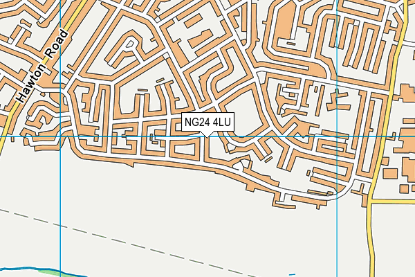 NG24 4LU map - OS VectorMap District (Ordnance Survey)