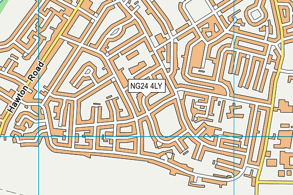 NG24 4LY map - OS VectorMap District (Ordnance Survey)