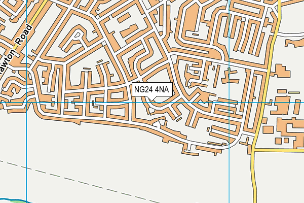 NG24 4NA map - OS VectorMap District (Ordnance Survey)