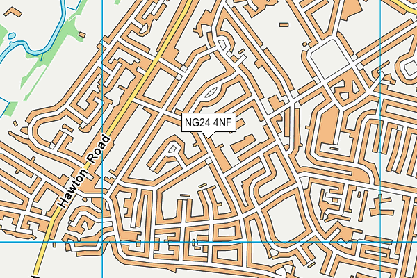 NG24 4NF map - OS VectorMap District (Ordnance Survey)