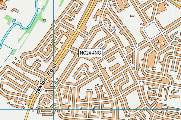 NG24 4NG map - OS VectorMap District (Ordnance Survey)