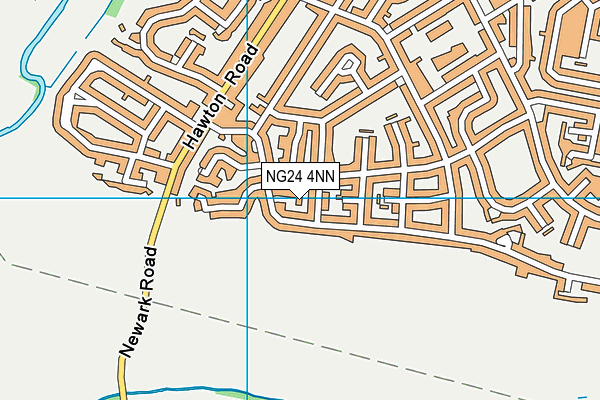 NG24 4NN map - OS VectorMap District (Ordnance Survey)