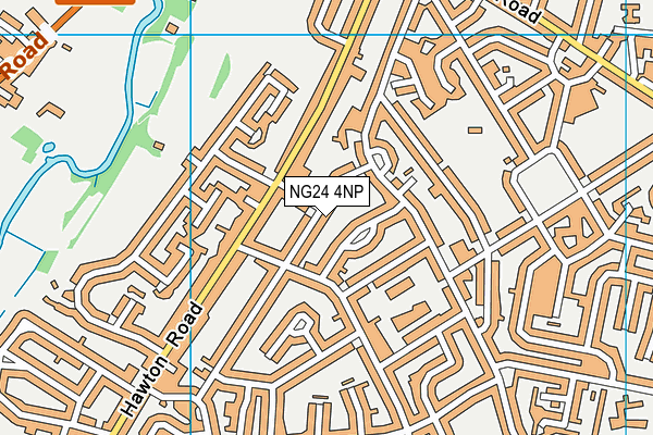 NG24 4NP map - OS VectorMap District (Ordnance Survey)