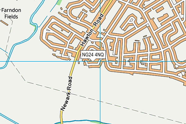 NG24 4NQ map - OS VectorMap District (Ordnance Survey)