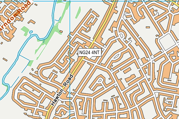 NG24 4NT map - OS VectorMap District (Ordnance Survey)
