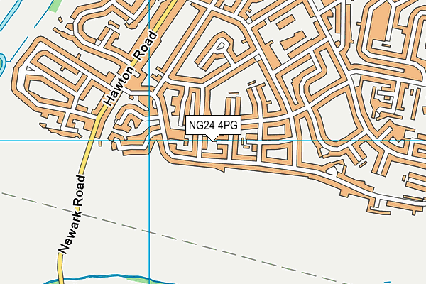 NG24 4PG map - OS VectorMap District (Ordnance Survey)