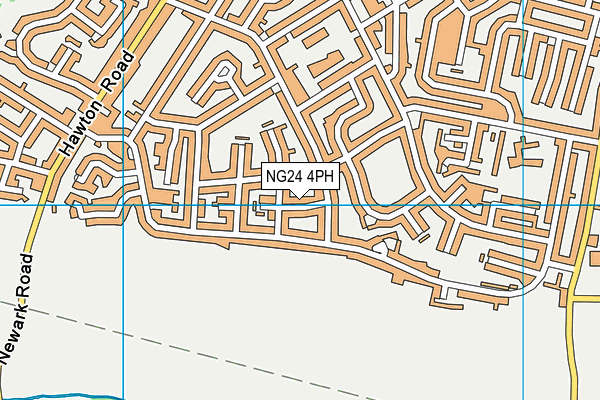 NG24 4PH map - OS VectorMap District (Ordnance Survey)