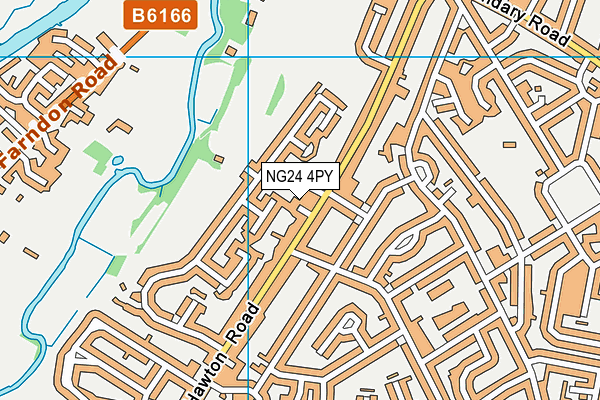 NG24 4PY map - OS VectorMap District (Ordnance Survey)