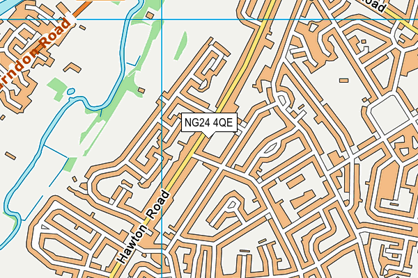 NG24 4QE map - OS VectorMap District (Ordnance Survey)