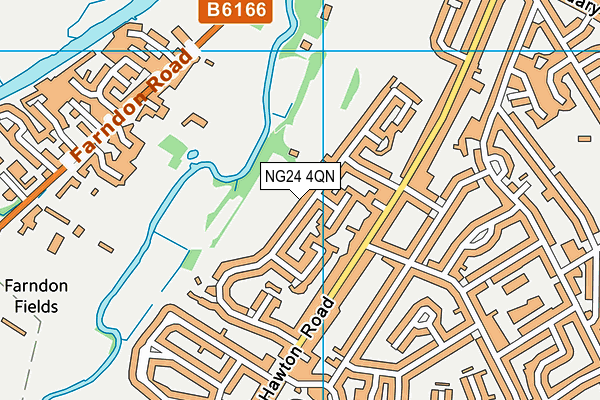 NG24 4QN map - OS VectorMap District (Ordnance Survey)