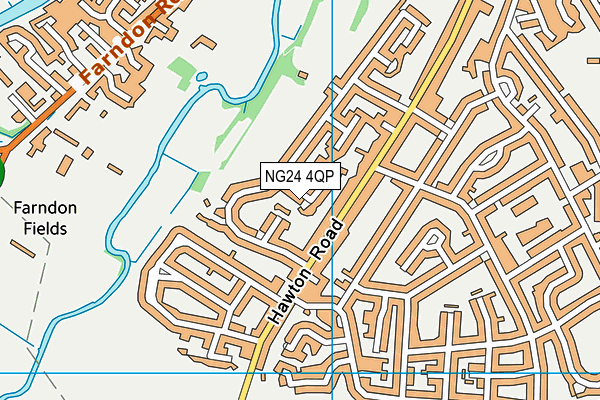 NG24 4QP map - OS VectorMap District (Ordnance Survey)