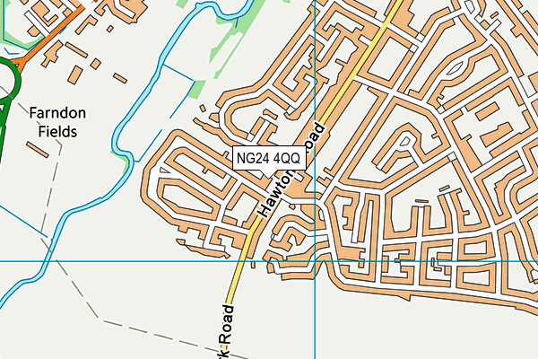 NG24 4QQ map - OS VectorMap District (Ordnance Survey)