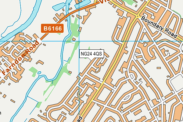 NG24 4QS map - OS VectorMap District (Ordnance Survey)