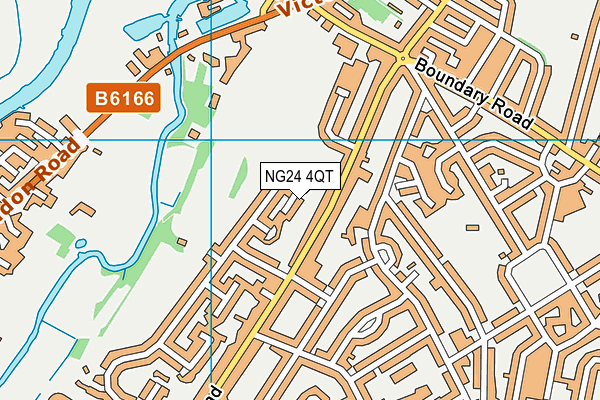 NG24 4QT map - OS VectorMap District (Ordnance Survey)