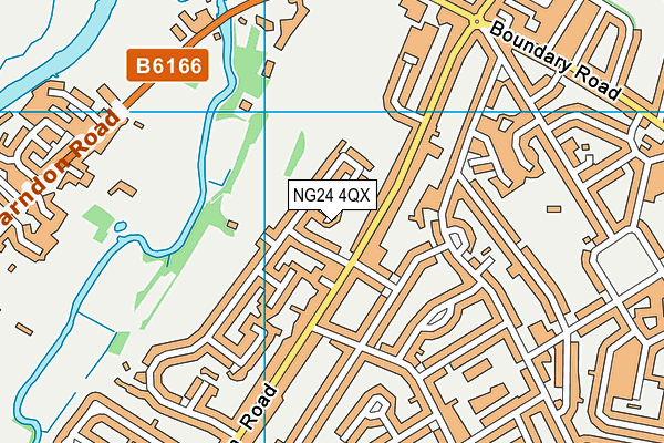 NG24 4QX map - OS VectorMap District (Ordnance Survey)