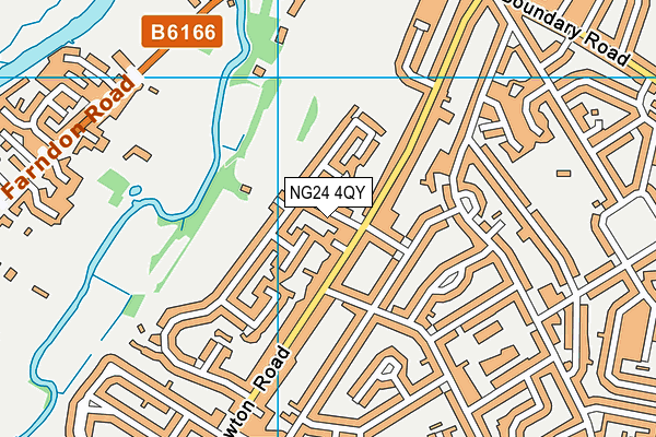 NG24 4QY map - OS VectorMap District (Ordnance Survey)