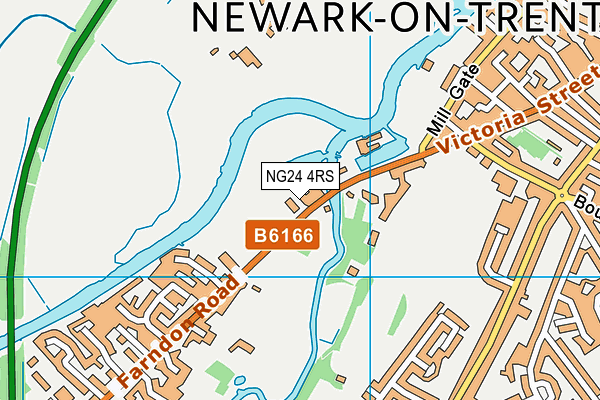 NG24 4RS map - OS VectorMap District (Ordnance Survey)