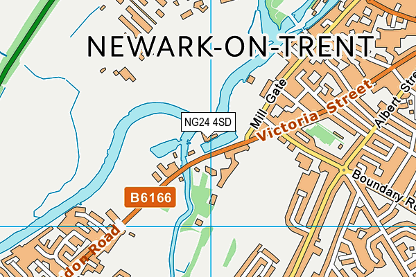 NG24 4SD map - OS VectorMap District (Ordnance Survey)