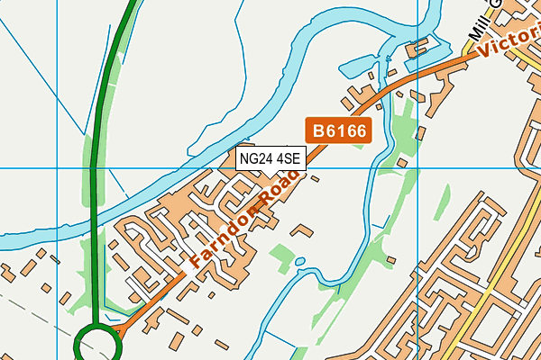 NG24 4SE map - OS VectorMap District (Ordnance Survey)