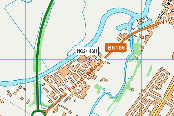 NG24 4SH map - OS VectorMap District (Ordnance Survey)
