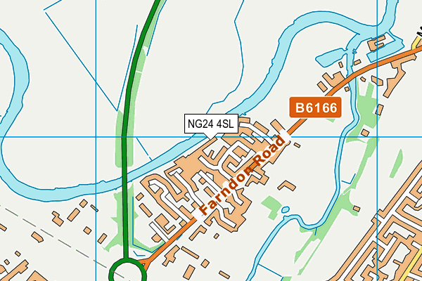 NG24 4SL map - OS VectorMap District (Ordnance Survey)
