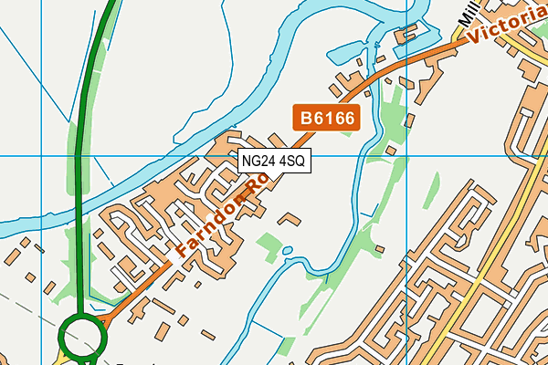 NG24 4SQ map - OS VectorMap District (Ordnance Survey)