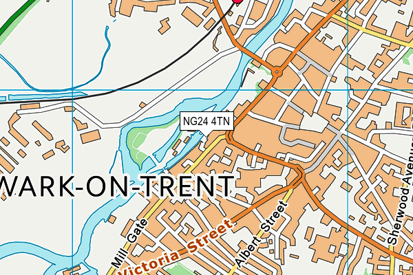NG24 4TN map - OS VectorMap District (Ordnance Survey)