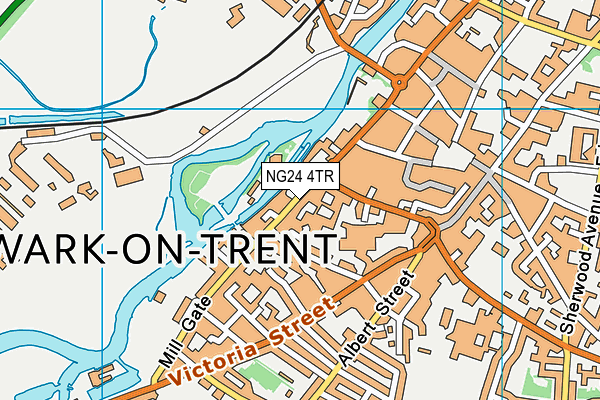 NG24 4TR map - OS VectorMap District (Ordnance Survey)
