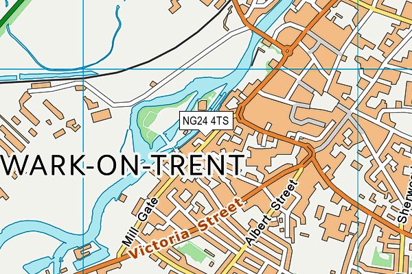 NG24 4TS map - OS VectorMap District (Ordnance Survey)