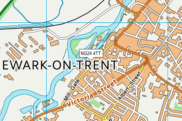 NG24 4TT map - OS VectorMap District (Ordnance Survey)