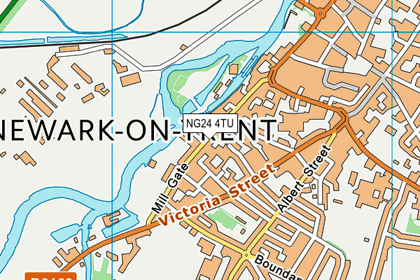 NG24 4TU map - OS VectorMap District (Ordnance Survey)