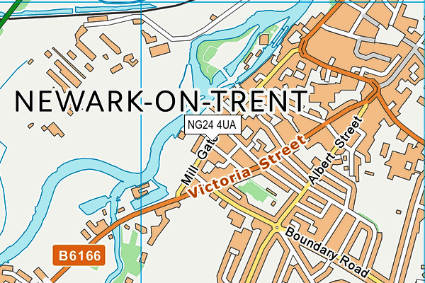 NG24 4UA map - OS VectorMap District (Ordnance Survey)