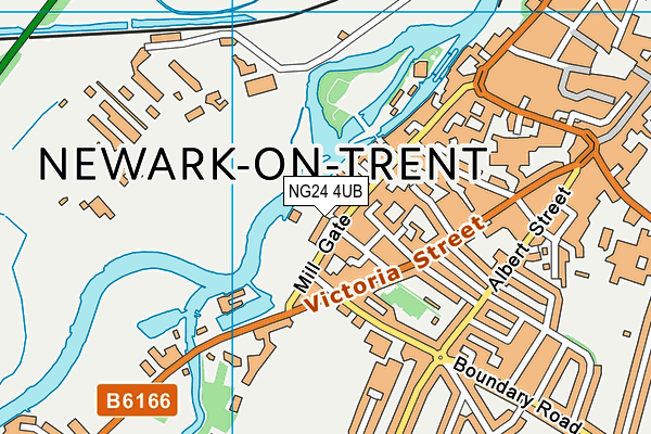 NG24 4UB map - OS VectorMap District (Ordnance Survey)