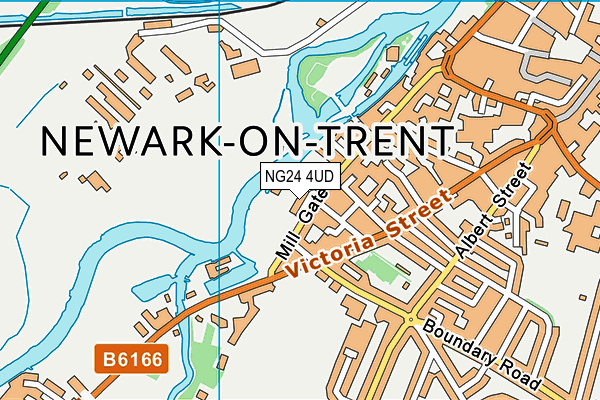 NG24 4UD map - OS VectorMap District (Ordnance Survey)