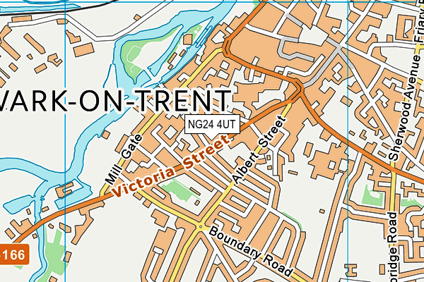 NG24 4UT map - OS VectorMap District (Ordnance Survey)