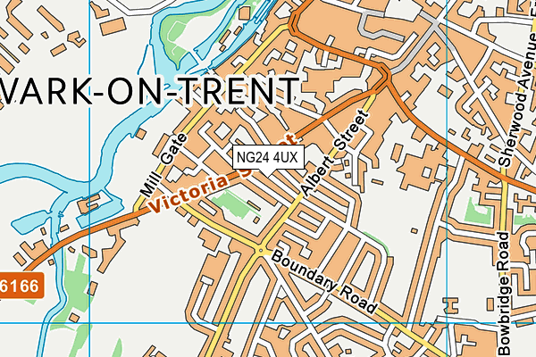 NG24 4UX map - OS VectorMap District (Ordnance Survey)